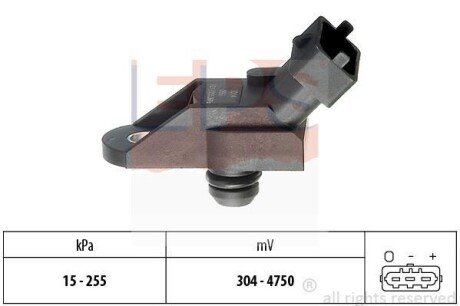 OPEL датчик тиску наддуву 2,0DI/T: AstraG/H, Vectra B, Zafira MCC Smart 0,6/0,8T eps 1.993.014