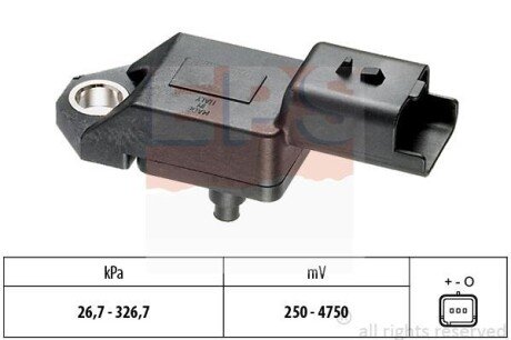 CITROEN датчик тиску повітря C5 2,2HDi 06-, PEUGEOT, FORD, LAND ROVER eps 1.993.136