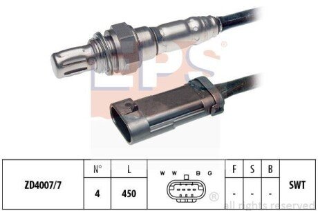 Лямбда-зонд (4 конт.) RENAULT Kangoo, Clio, Megane, Laguna eps 1.997.282