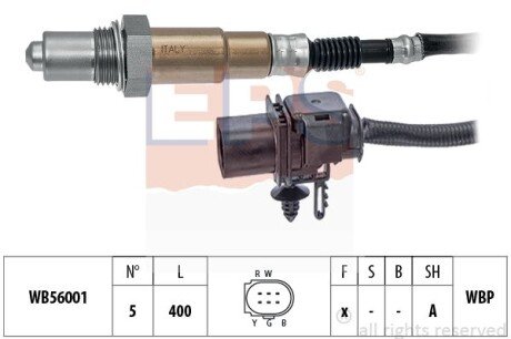 HYUNDAI Лямбда-зонд ACCENT 1.5 05-, SANTA FE 2.2 06-, KIA CERATO 1.6 05-, SPORTAGE 05-, FORD TRANSIT 2.2 06- eps 1.998.393