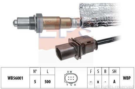 AUDI лямбда-зонд (5-конт.) A4/A5/A6/Q5 2,0TDI 07- eps 1.998.493