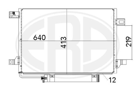 Радіатор кондиціонера era 667002