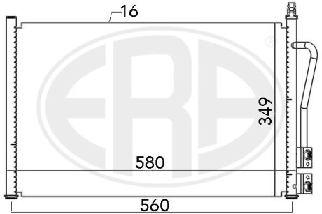 Радіатор кондиціонера era 667007