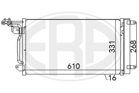 Радіатор кондиціонера era 667026