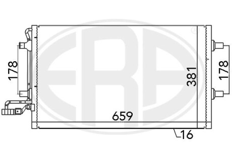 Радіатор кондиціонера era 667027