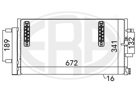 Радіатор кондиціонера era 667048