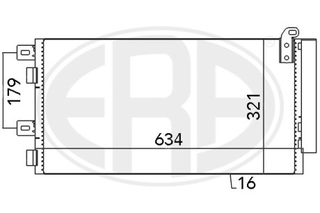 Радіатор кондиціонера era 667051