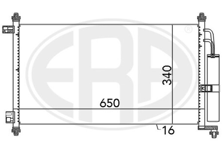 Радіатор кондиціонера era 667069