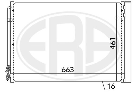 Радіатор кондиціонера era 667079