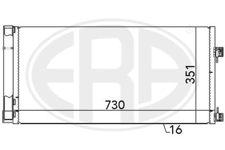 Радіатор кондиціонера era 667133