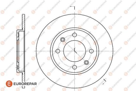 Диски тормозные (к-т 2 шт.)) eurorepar 1618860980