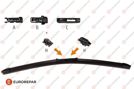 Щітка склоочисника безкаркасна 650 мм (26") eurorepar 1635455080