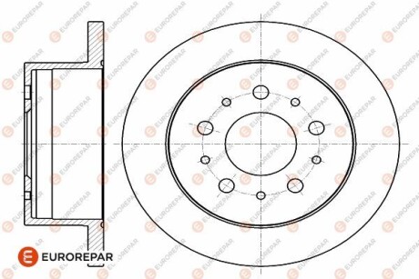 Диск тормозной задний комплект (2шт.) Jumper3-Boxer3 PSA eurorepar 1642766680