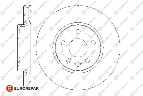 Диски тормозные (к-т 2 шт.)) eurorepar 1667856480