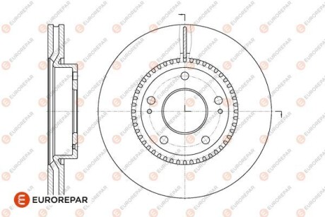 Диски тормозные (к-т 2 шт.)) eurorepar 1667860280 (фото 1)