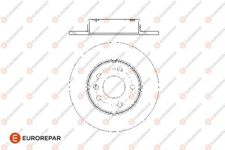 Диски тормозные (к-т 2 шт.)) eurorepar 1676009480 (фото 1)