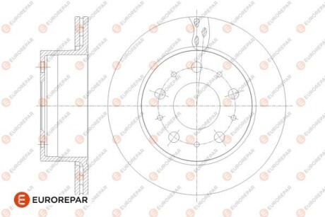 Диск гальмівний задній (кратно 2) Jumper3-Boxer3 DIAM 300 EP 22 05,12,2013- eurorepar 1676014480 (фото 1)