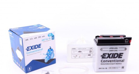 Стартерная батарея (аккумулятор) exide 6N11A-1B