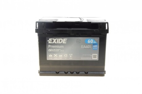 Акумуляторна батарея 60Ah/600A (242x175x190/+L/B13) Premium exide ea601