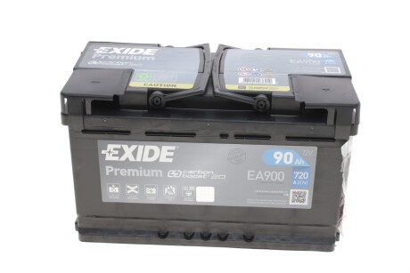 Акумулятор 90Ah-12v PREMIUM (315х175х190), R, EN720 exide ea900