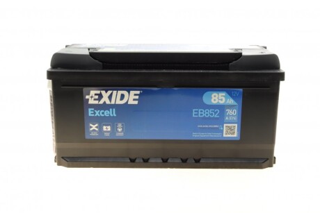 Акумуляторна батарея 85Ah/760A (353x175x175/+R/B13) Excell exide eb852