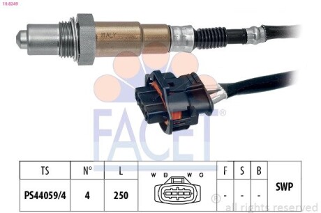 Датчик кисню (лямбда-зонд) Astra 06-10 1.6/1.8 (10.8249) facet 108249