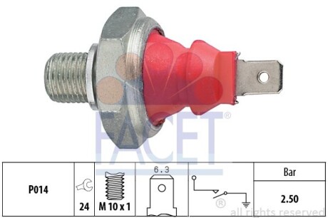 Датчик давления масла Audi A8 2.8 (96-02) (7.0111) facet 70111