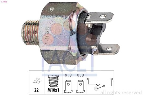 Датчик стоп-сигнала VW -96 (7.1102) facet 71102