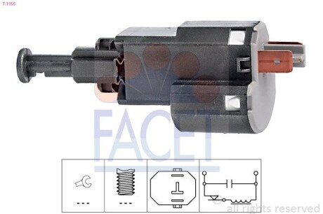 Датчик стоп-сигнала Opel Astra/Vectra (95-) (7.1155) facet 71155