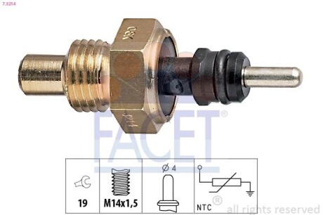 Датчик температури MB C-class (w202) c 200 d (202.120) (93-00) (7.3214) facet 73214