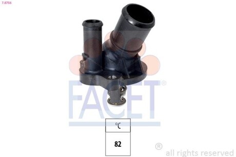 Термостат Transit 2.3 16V 06-14/Mondeo/Mazda 3, 6 1.8-2.3i 00- (82C) (7.8756) facet 78756