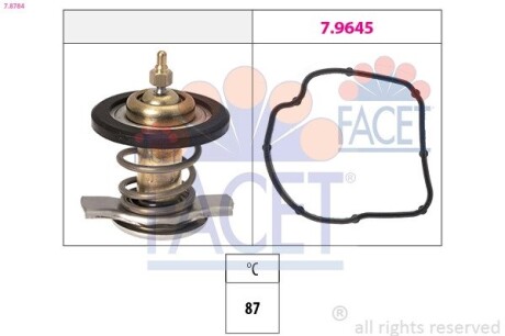 Термостат Mercedes Benz Sprinter/W638/639 OM611/612/646 99-10 (вставка) (7.8784) facet 78784