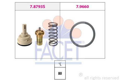 Термостат VW Touran 1.4 tsi ecofuel (10-15) (7.8793) facet 78793