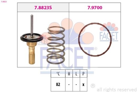 Термостат Toyota Verso s 1.33 (nsp120_) (10-16) (7.8823) facet 78823