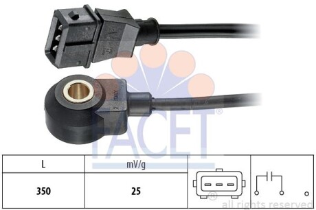 Датчик детонації Vw Transporter iv 2.5 (96-03) (9.3016) facet 93016