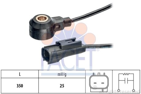 Датчик детонации Opel Agila 1.2 (08-) (9.3222) facet 93222