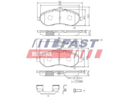 Колодки тормозные fast ft29133