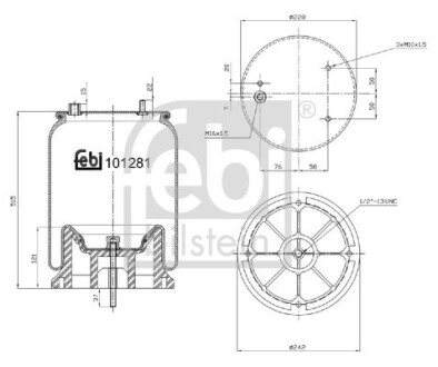 Подушка амортизуюча febi bilstein 101281 (фото 1)