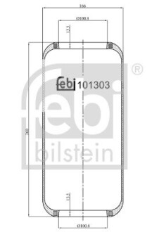 Подушка амортизуюча febi bilstein 101303