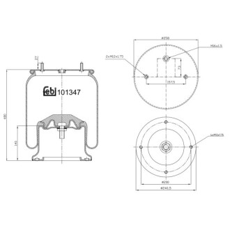 Подушка амортизуюча febi bilstein 101347