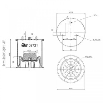 Подушка амортизуюча febi bilstein 102721