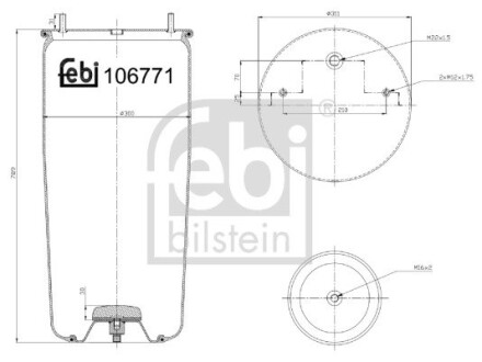 Подушка амортизуюча febi bilstein 106771 (фото 1)