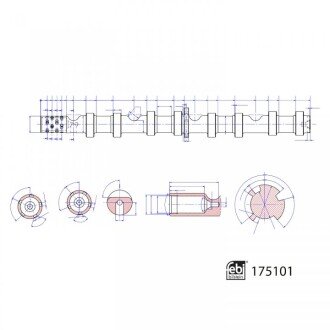 Вал распределительный впускной VAG 1.8 TFSI (выр-во FEBI) febi bilstein 175101