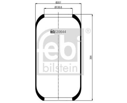 Пневморессор febi bilstein 20644