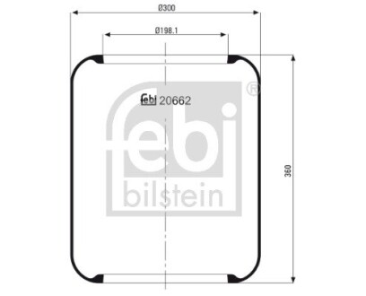 Подушка амортизуюча febi bilstein 20662 (фото 1)