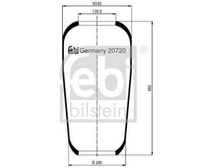 Пневморессорные подвески. febi bilstein 20720