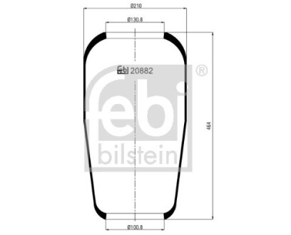 Подушка амортизуюча febi bilstein 20882 (фото 1)