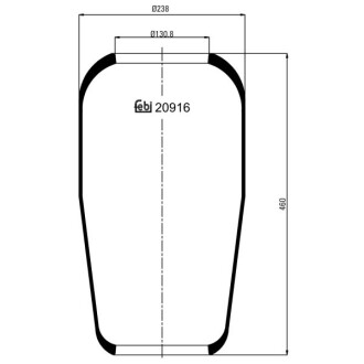 Подушка амортизуюча febi bilstein 20916