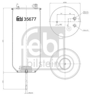 Пневмоподушка febi bilstein 35677