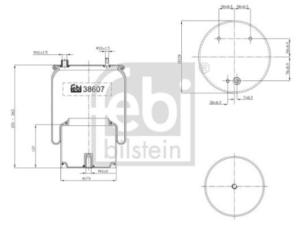 Подушка амортизуюча febi bilstein 38607